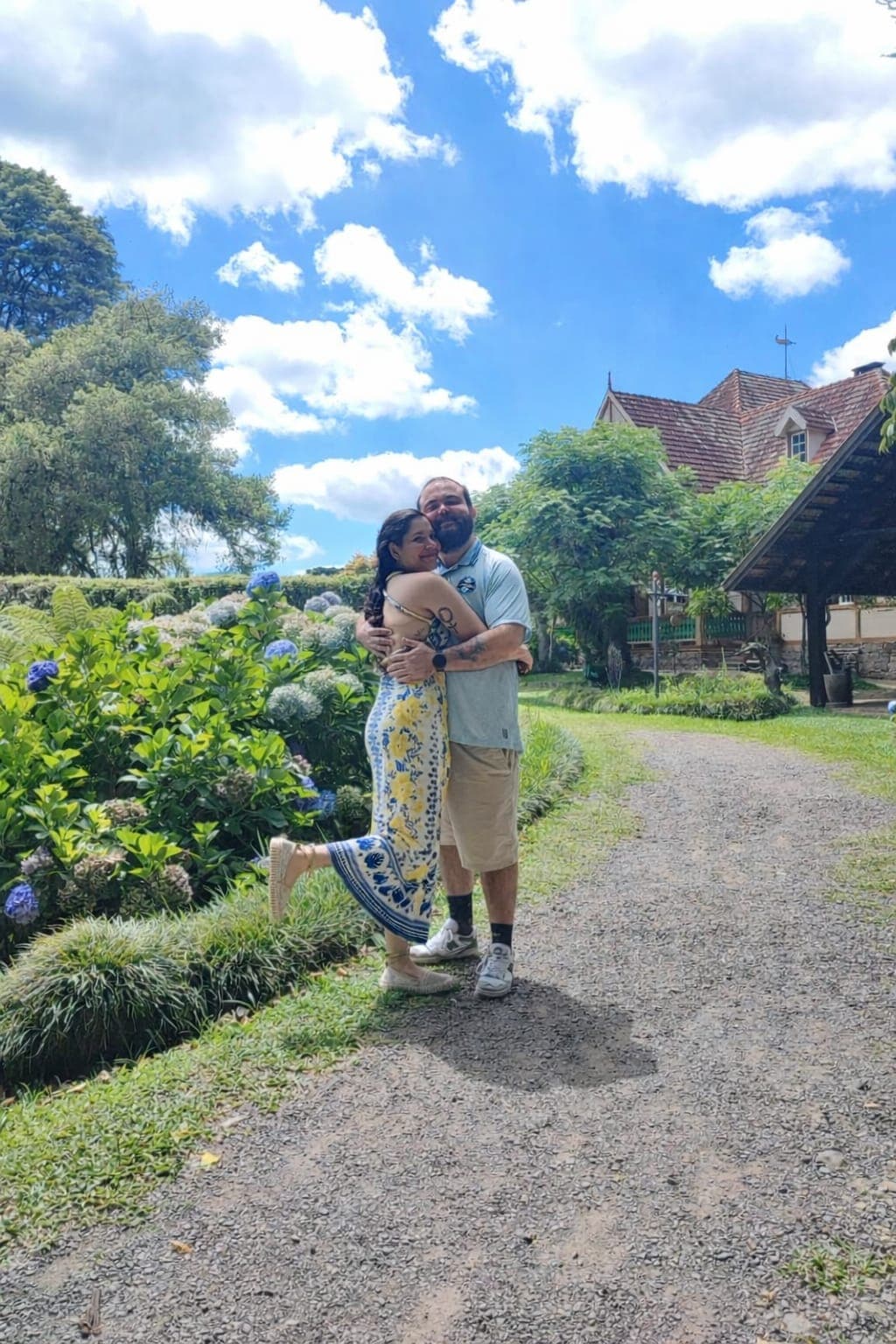 Foto de Lucas e Monalisa na Casa Wille